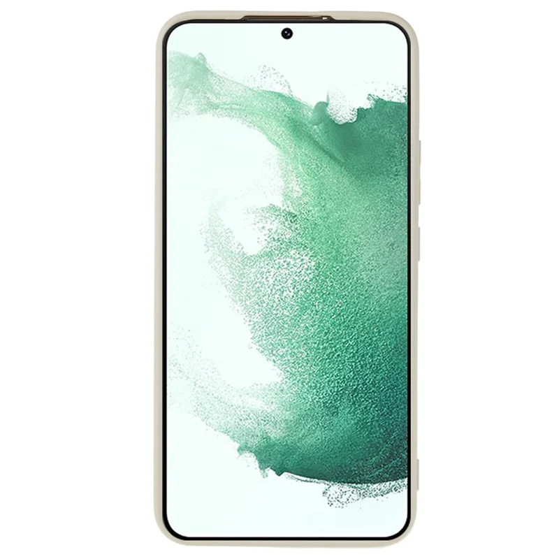 Til Samsung Galaxy S21 FE 5G Gummilagt TPU-telefonbeskyttelse med fiberfor, anti-skrammebeskyttelse - Hvid