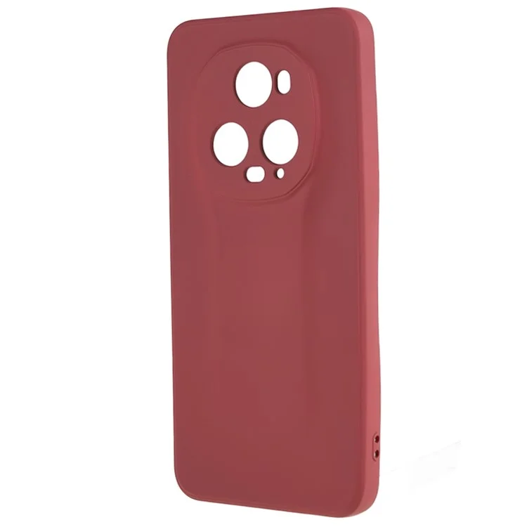 Для Honor Magic5 Ultimate 5G Fiber Lining TPU Phone Case Rubberized Phone Cover - Hawthorn Red