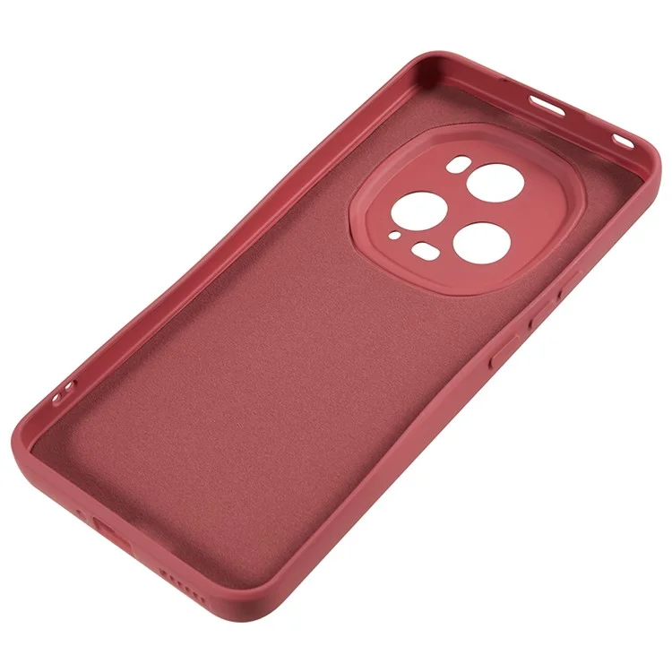 Для Honor Magic5 Ultimate 5G Fiber Lining TPU Phone Case Rubberized Phone Cover - Hawthorn Red