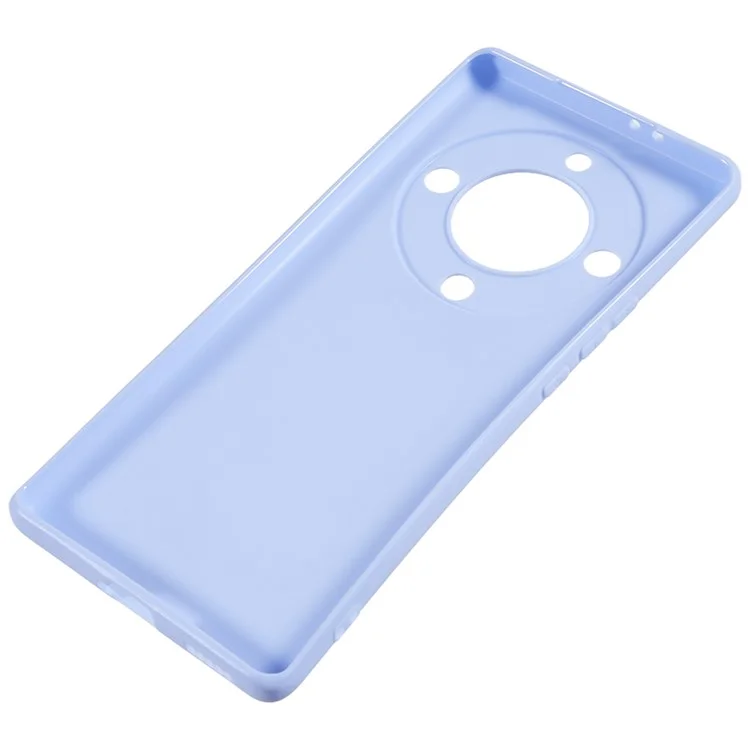 For Honor X9a 5G Glossy Phone Shell Glossy TPU Phone Case Soft Smartphone Back Covering Cover - Light Purple