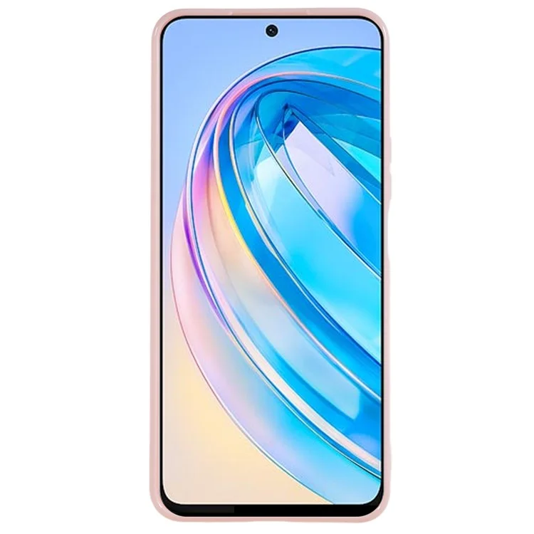 For Honor X8a 4G Anti-drop Handy-Schale Glänzende TPU Handy-Hülle Weiche Smartphone-Rückabdeckung - Pink