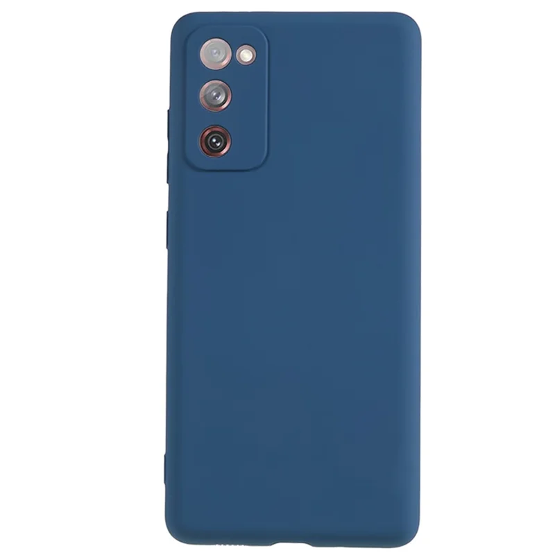 For Samsung Galaxy S20 Lite / S20 FE / S20 FE 5G / S20 FE 2022 Fiber Lining Rubberized TPU Cover Phone Case - Sapphire