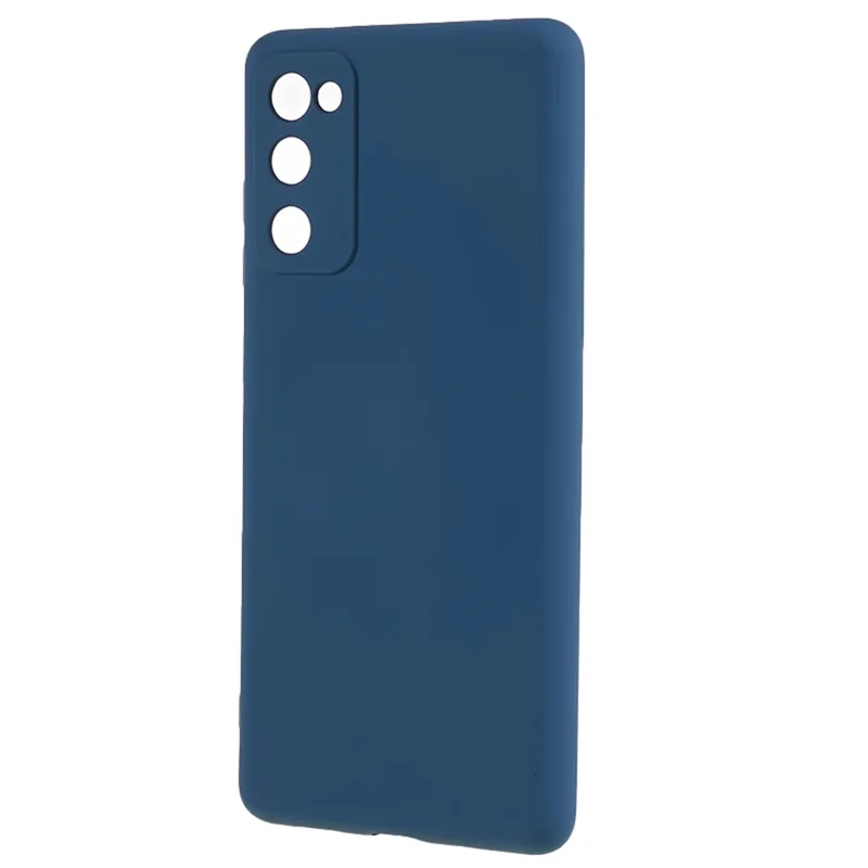 For Samsung Galaxy S20 Lite / S20 FE / S20 FE 5G / S20 FE 2022 Fiber Lining Rubberized TPU Cover Phone Case - Sapphire