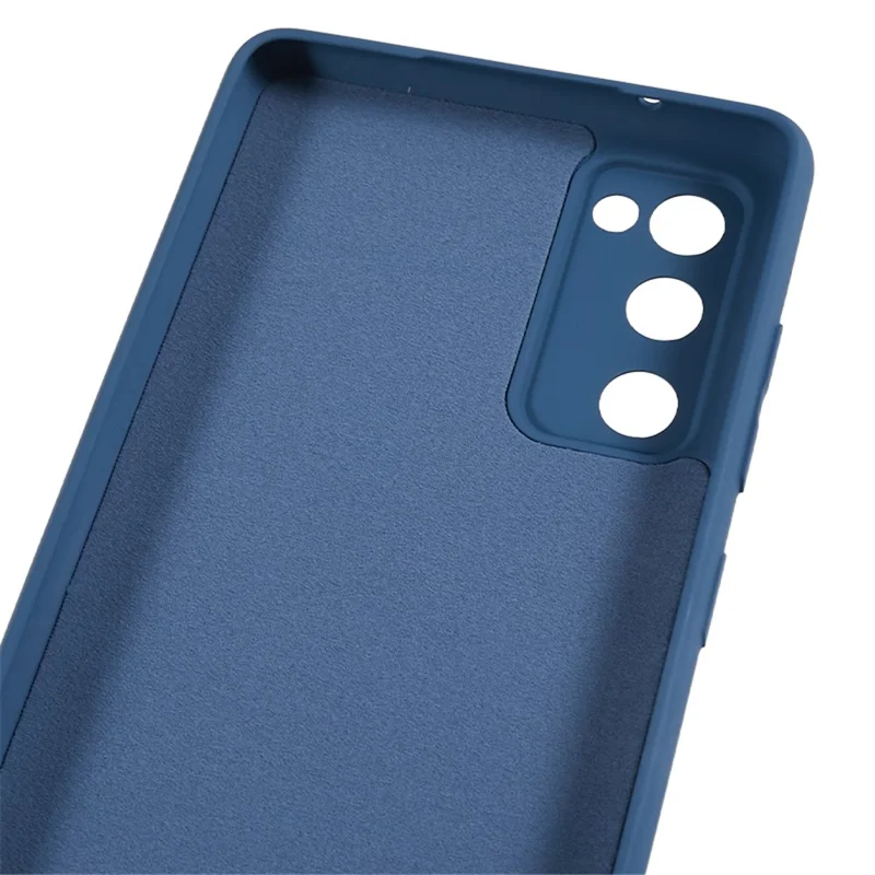 For Samsung Galaxy S20 Lite / S20 FE / S20 FE 5G / S20 FE 2022 Fiber Lining Rubberized TPU Cover Phone Case - Sapphire