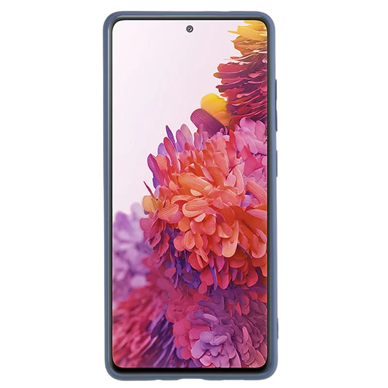 For Samsung Galaxy S20 Lite / S20 FE / S20 FE 5G / S20 FE 2022 Fiber Lining Rubberized TPU Cover Phone Case - Lavender Grey