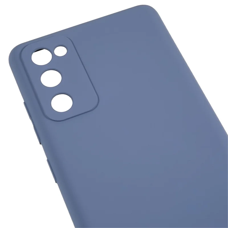For Samsung Galaxy S20 Lite / S20 FE / S20 FE 5G / S20 FE 2022 Fiber Lining Rubberized TPU Cover Phone Case - Lavender Grey