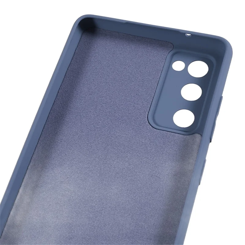 For Samsung Galaxy S20 Lite / S20 FE / S20 FE 5G / S20 FE 2022 Fiber Lining Rubberized TPU Cover Phone Case - Lavender Grey