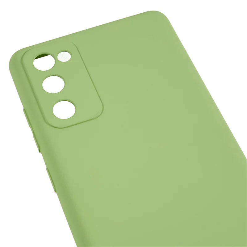 For Samsung Galaxy S20 Lite / S20 FE / S20 FE 5G / S20 FE 2022 Fiber Lining Rubberized TPU Cover Phone Case - Matcha Green