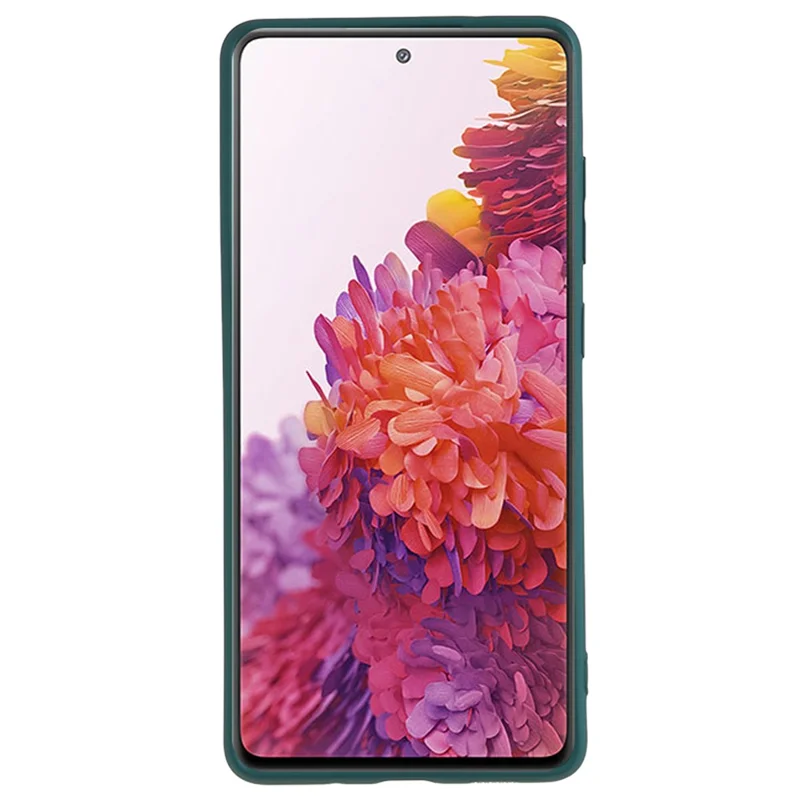 For Samsung Galaxy S20 Lite / S20 FE / S20 FE 5G / S20 FE 2022 Fiber Lining Rubberized TPU Cover Phone Case - Army Green