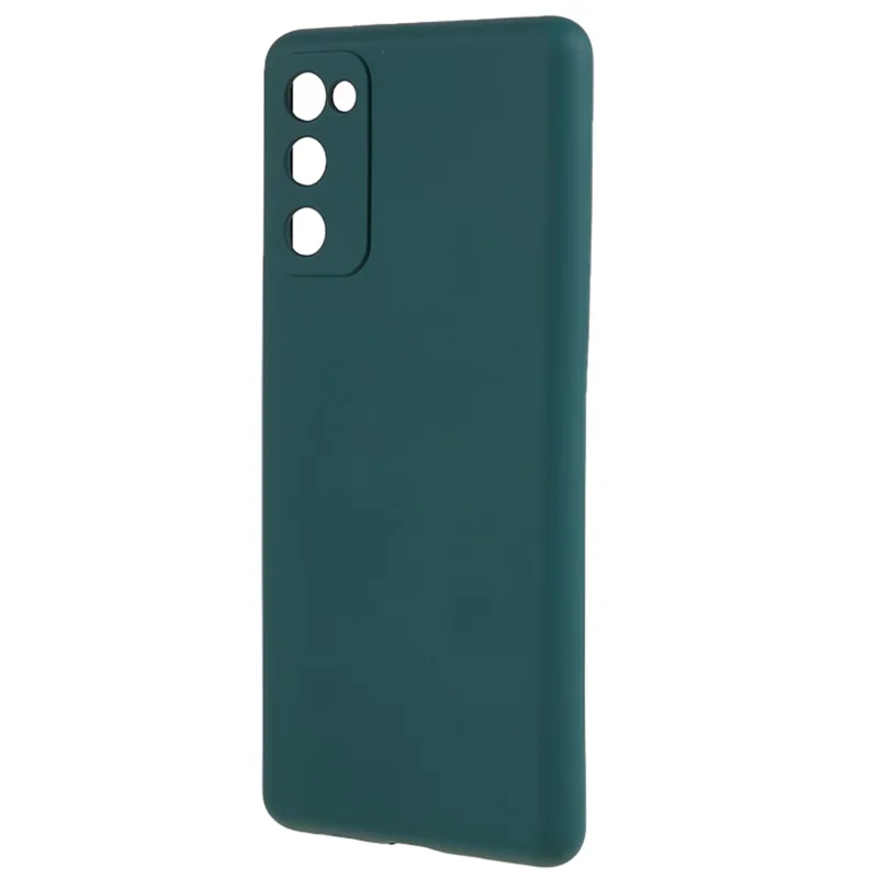 For Samsung Galaxy S20 Lite / S20 FE / S20 FE 5G / S20 FE 2022 Fiber Lining Rubberized TPU Cover Phone Case - Army Green