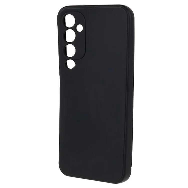 For Samsung Galaxy A13 5G Precise Cutout TPU Phone Case Straight Edge Anti-drop Phone Cover - Black