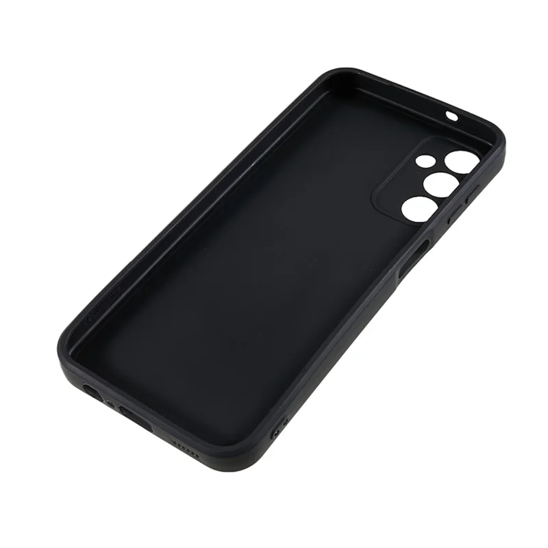 For Samsung Galaxy A13 5G Precise Cutout TPU Phone Case Straight Edge Anti-drop Phone Cover - Black
