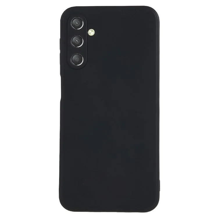 Back Shell for Samsung Galaxy A24 4G (162.1 x 77.6 x 8.3mm) Precise Cutout TPU Phone Case Straight Edge Phone Cover - Black