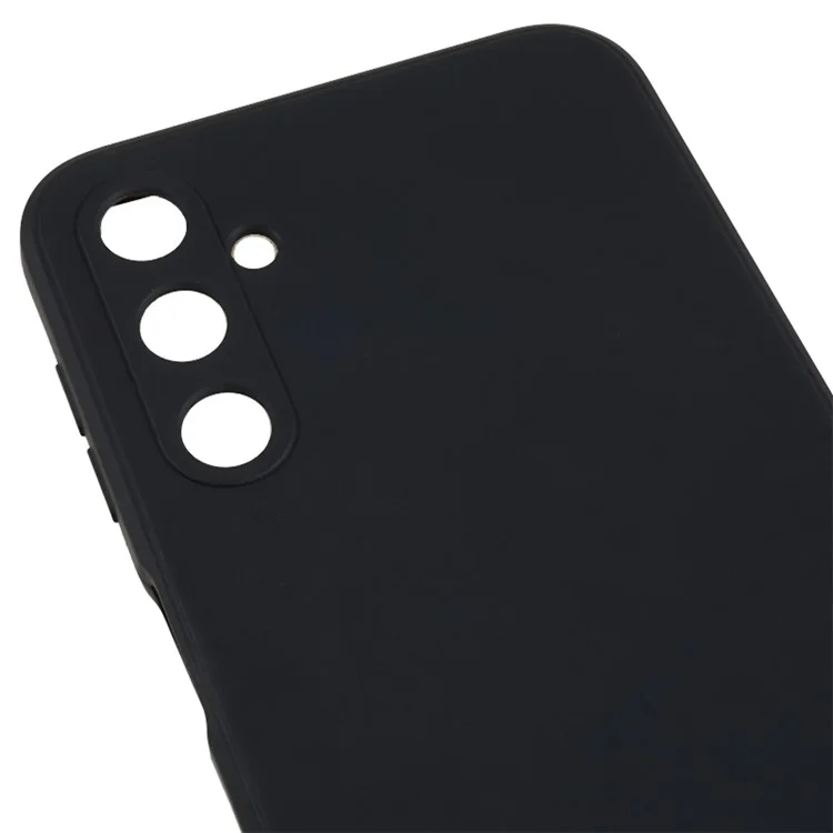 Back Shell for Samsung Galaxy A24 4G (162.1 x 77.6 x 8.3mm) Precise Cutout TPU Phone Case Straight Edge Phone Cover - Black