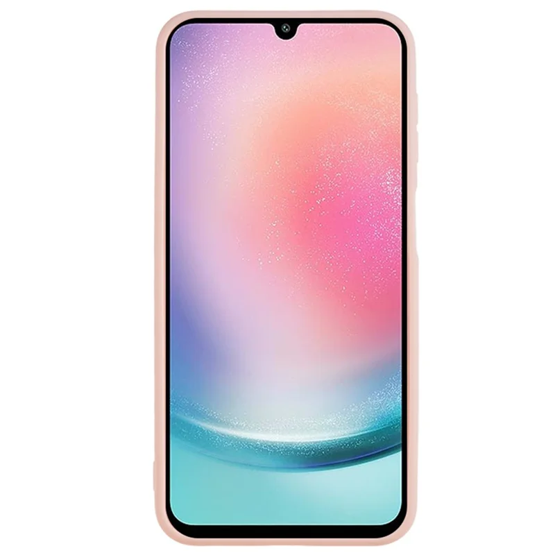 Coque arrière pour Samsung Galaxy A24 4G (162,1 x 77,6 x 8,3 mm) Coque de téléphone en TPU avec découpes précises Bord droit - Rose