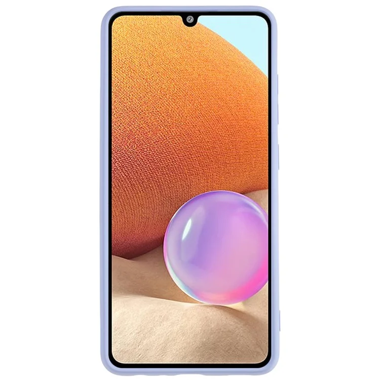 TPU-Hülle für Samsung Galaxy A23 5G (Globale Version) / A23 4G Fiberausfütterung Gummi-Handyhülle - Hellviolett