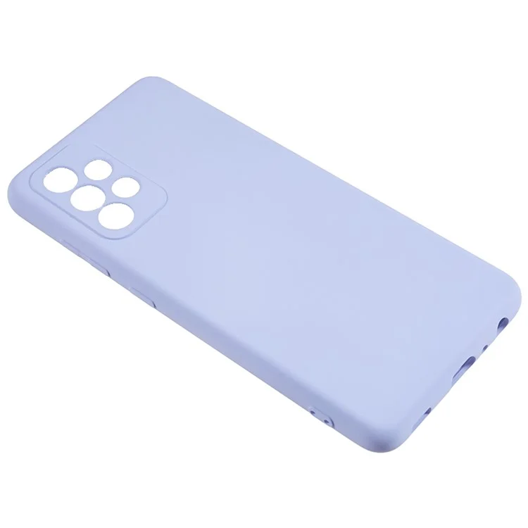 TPU-Hülle für Samsung Galaxy A23 5G (Globale Version) / A23 4G Fiberausfütterung Gummi-Handyhülle - Hellviolett