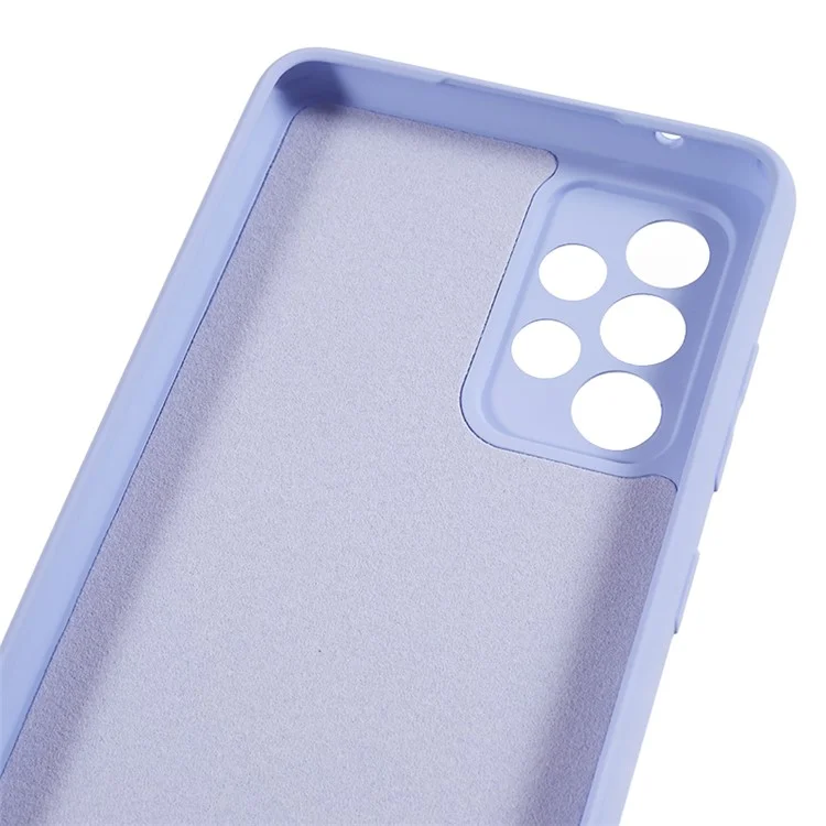 TPU-Hülle für Samsung Galaxy A23 5G (Globale Version) / A23 4G Fiberausfütterung Gummi-Handyhülle - Hellviolett
