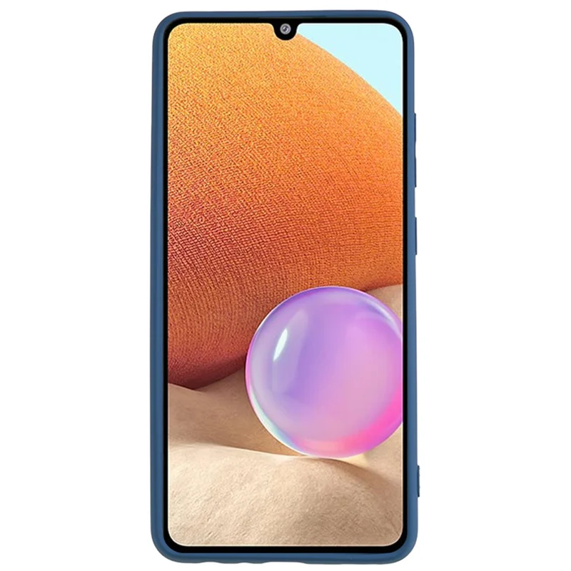 TPU Case for Samsung Galaxy A23 5G (Global Version) / A23 4G Fiber Lining Rubberized Phone Cover - Sapphire