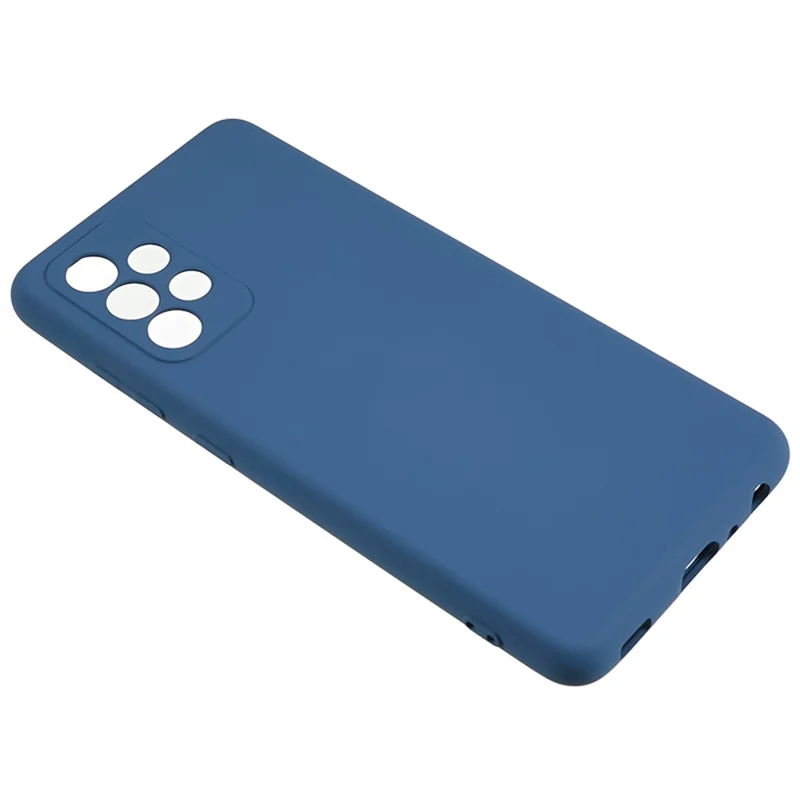 TPU Case for Samsung Galaxy A23 5G (Global Version) / A23 4G Fiber Lining Rubberized Phone Cover - Sapphire