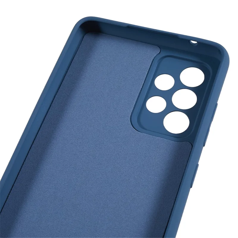 TPU Case for Samsung Galaxy A23 5G (Global Version) / A23 4G Fiber Lining Rubberized Phone Cover - Sapphire