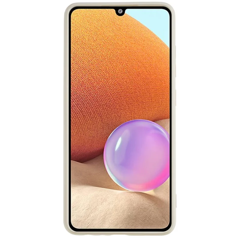 TPU Case for Samsung Galaxy A23 5G (Global Version) / A23 4G Fiber Lining Rubberized Phone Cover - White