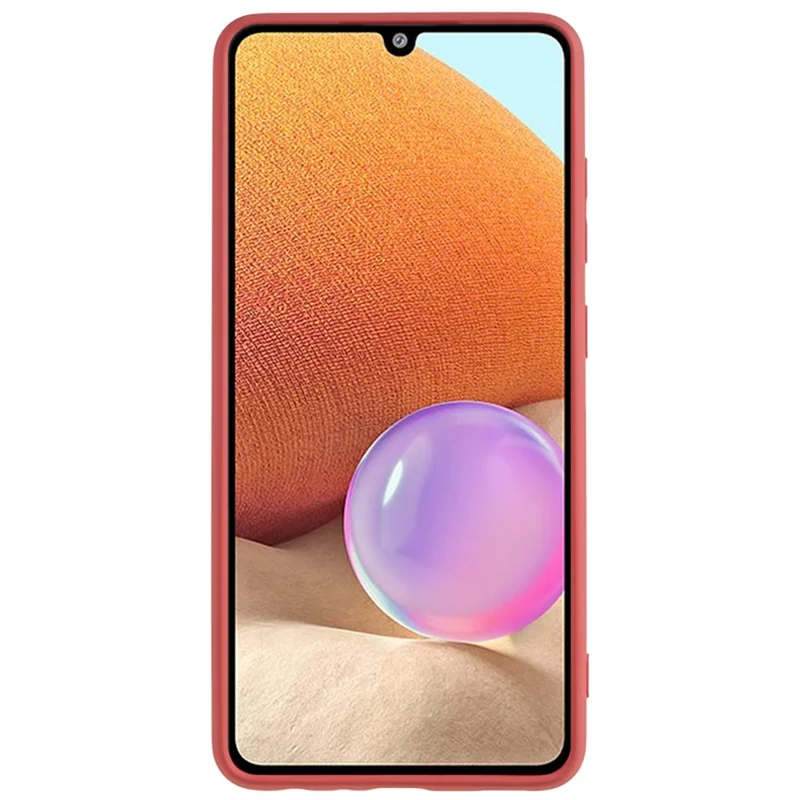 TPU Case for Samsung Galaxy A23 5G (Global Version) / A23 4G Fiber Lining Rubberized Phone Cover - Hawthorn Red