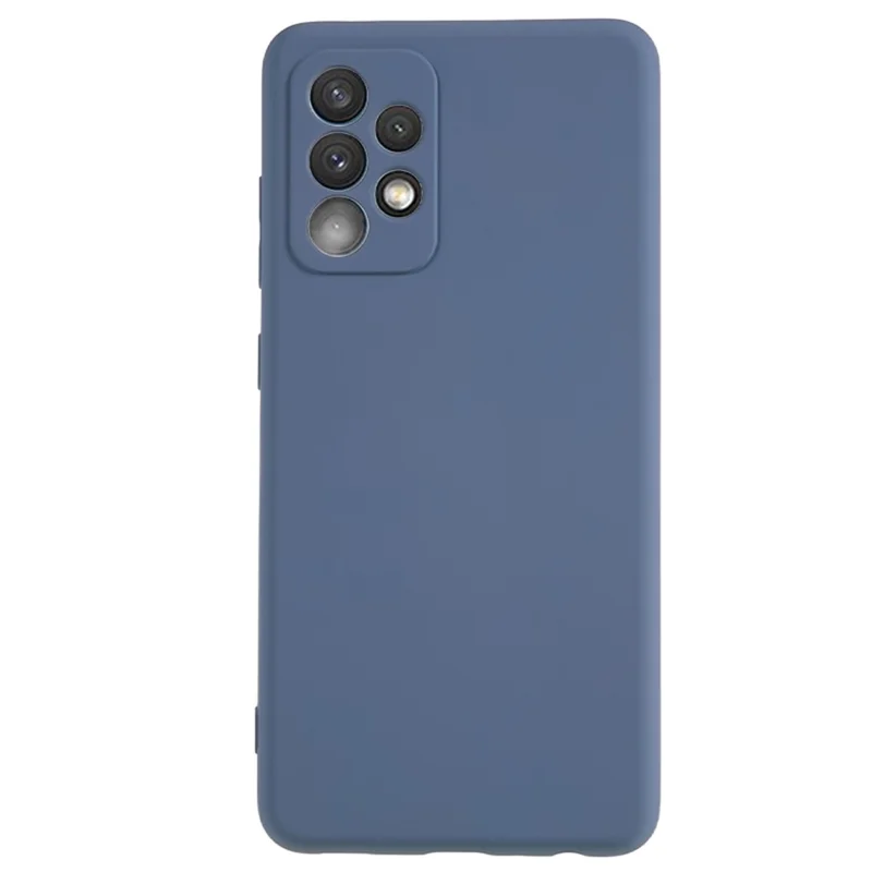 Für Samsung Galaxy A32 5G / M32 5G Gummiiertes Handyhülle Faser Futter Kratzsicher TPU Rückseite - Lavendelgrau