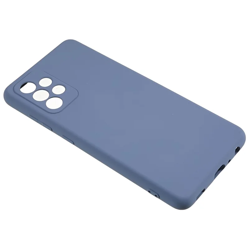 Für Samsung Galaxy A32 5G / M32 5G Gummiiertes Handyhülle Faser Futter Kratzsicher TPU Rückseite - Lavendelgrau