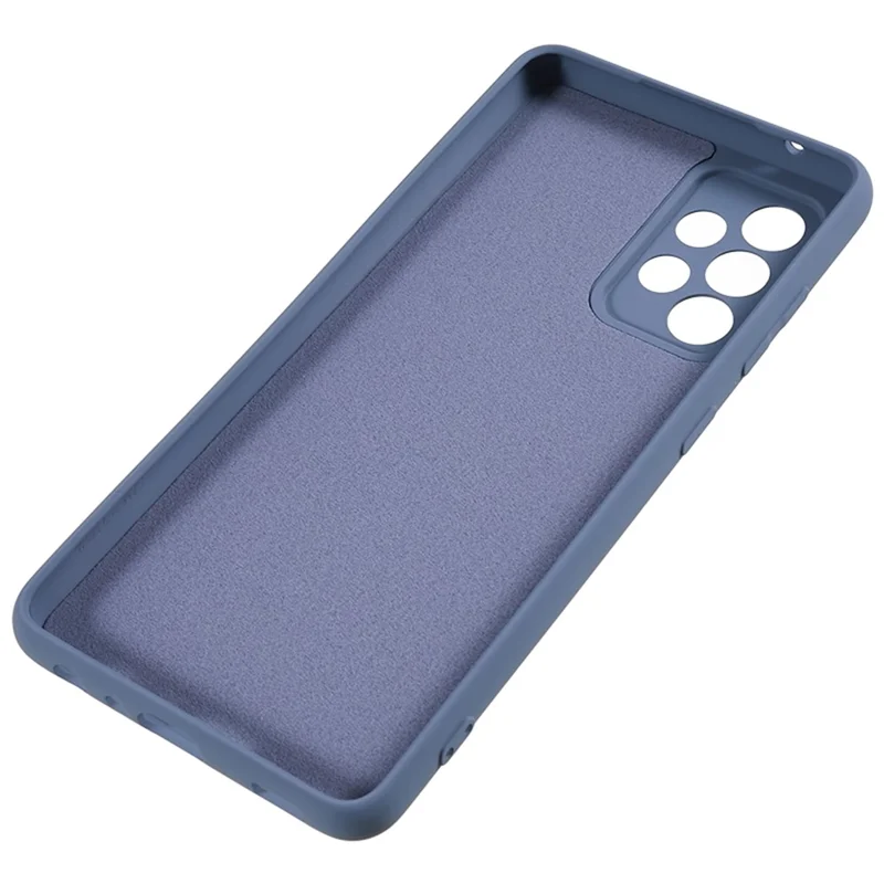 Für Samsung Galaxy A32 5G / M32 5G Gummiiertes Handyhülle Faser Futter Kratzsicher TPU Rückseite - Lavendelgrau
