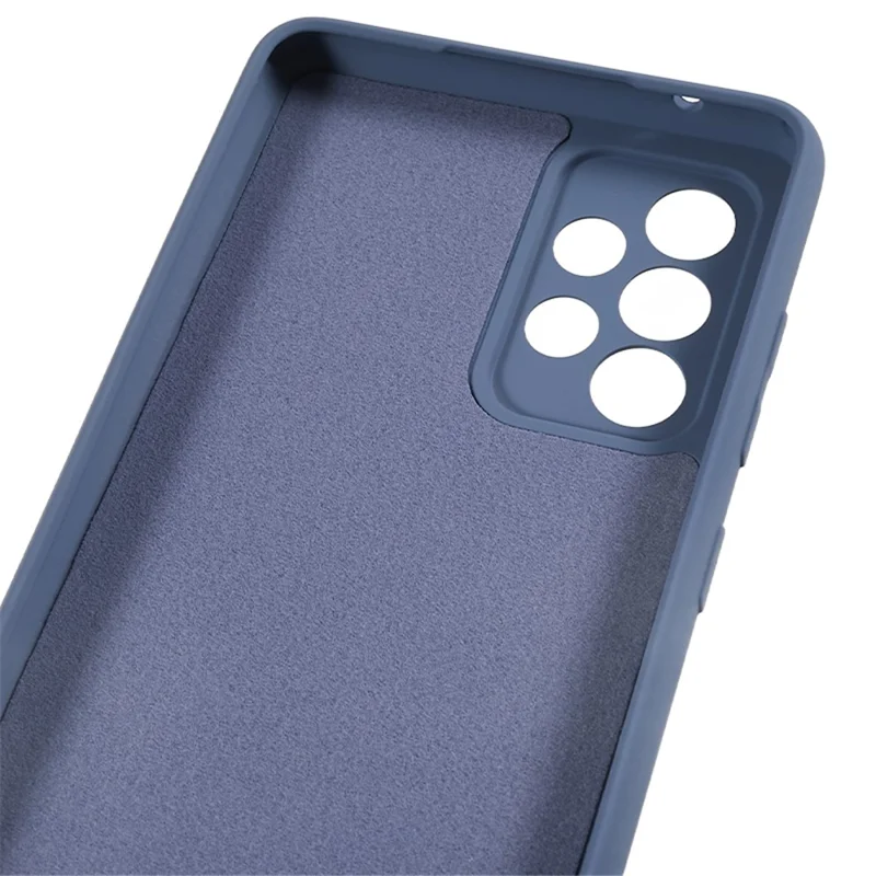 Für Samsung Galaxy A32 5G / M32 5G Gummiiertes Handyhülle Faser Futter Kratzsicher TPU Rückseite - Lavendelgrau