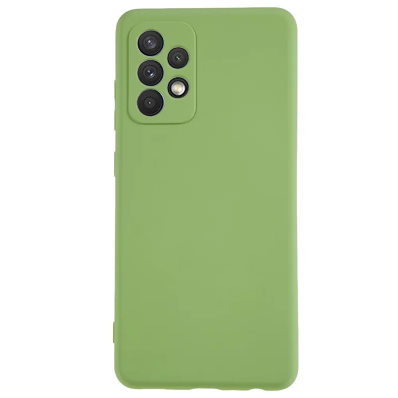 Для Samsung Galaxy A32 5G / M32 5G Чехол для телефона с резиновым покрытием, подкладка из волокна, устойчивый к царапинам ТПУ-задняя крышка - Матча Грин