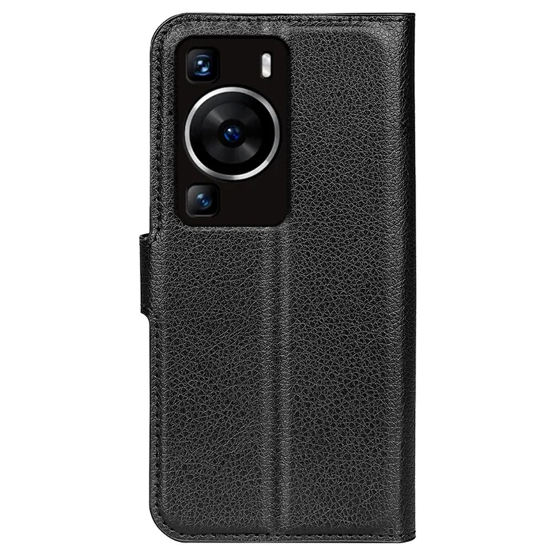 Para Huawei P60 Caso de Carteira de Telefone de Couro PU Stand - Preto
