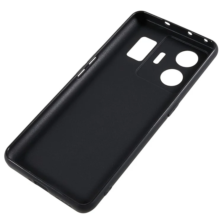 Für Realme GT Neo 5 5G / GT3 5G Glossy Finish TPU Case Anti-scratch Cell Phone Cover - Schwarz