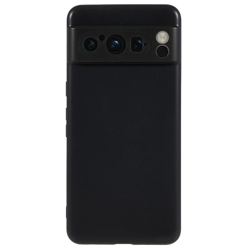 For Google Pixel 8 Pro Glossy Phone Case Drop-proof Flexible TPU Phone Cover - Black