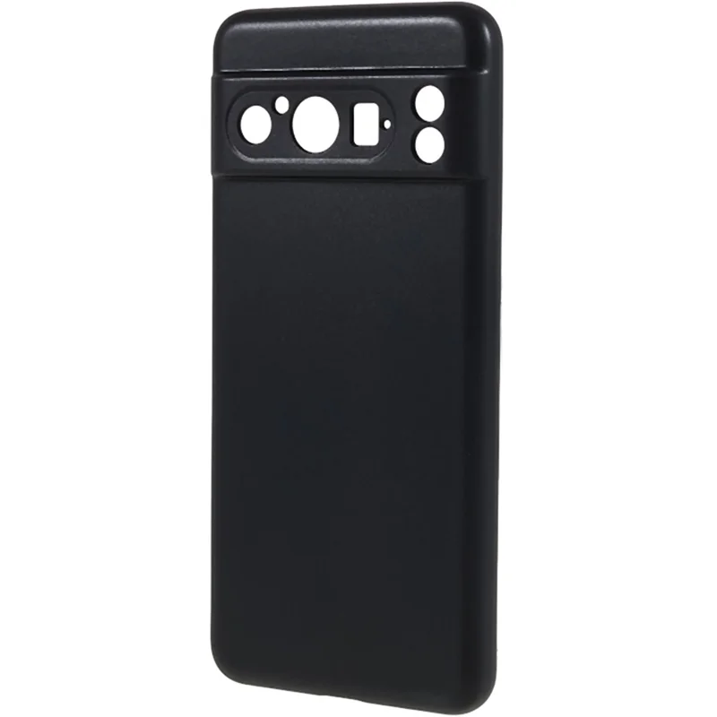 For Google Pixel 8 Pro Glossy Phone Case Drop-proof Flexible TPU Phone Cover - Black