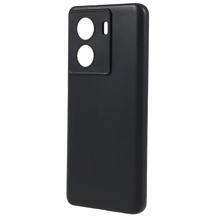 Pour le vivo iQOO Z7 5G Glossy Phone Case Scratch-resistant TPU Cover - Noir