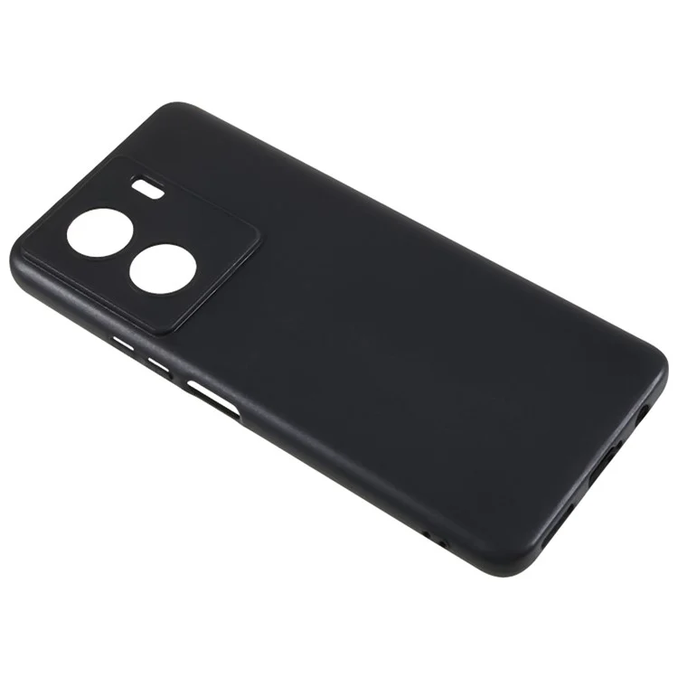 Pour le vivo iQOO Z7 5G Glossy Phone Case Scratch-resistant TPU Cover - Noir