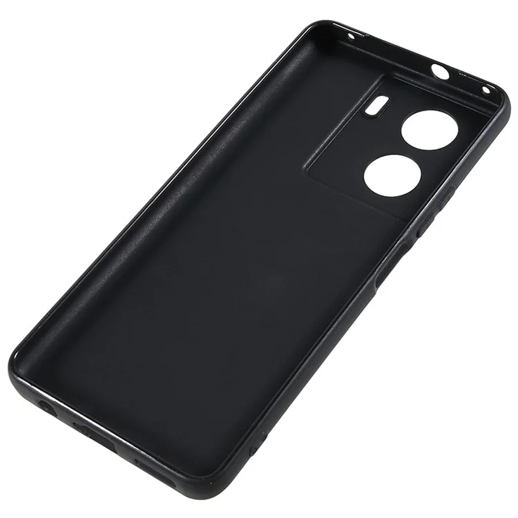 Pour le vivo iQOO Z7 5G Glossy Phone Case Scratch-resistant TPU Cover - Noir