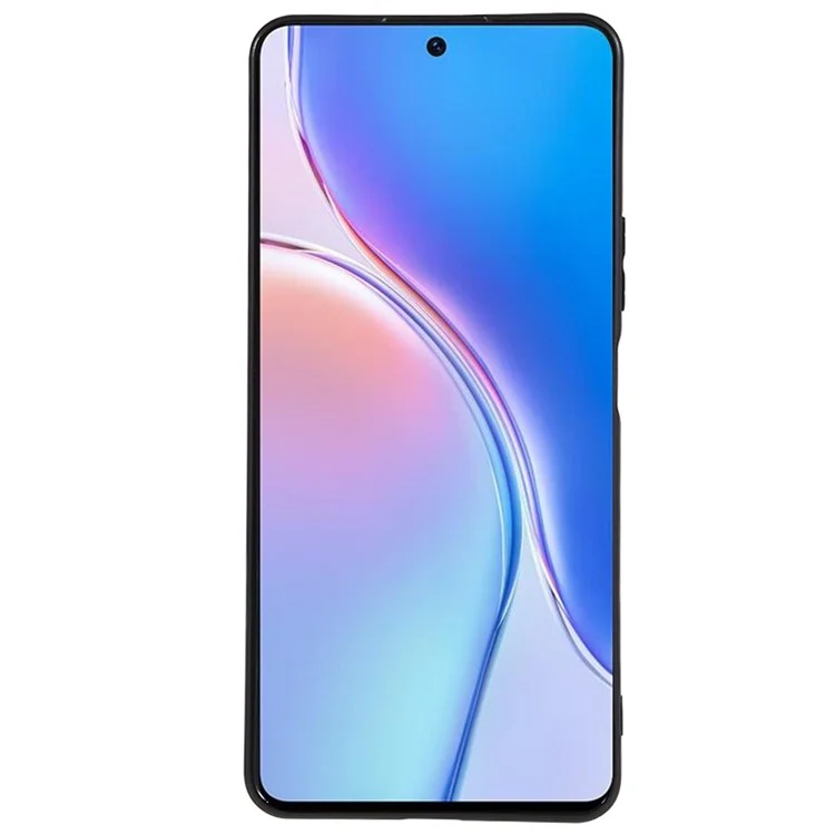 Für Huawei Maimang 20 Glänzende Handyhülle Kratzfest Flexibles TPU Rückcover - Schwarz