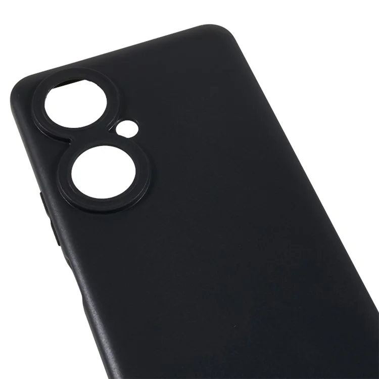 Für Huawei Maimang 20 Glänzende Handyhülle Kratzfest Flexibles TPU Rückcover - Schwarz