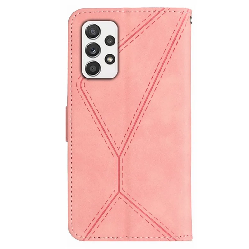 For Samsung Galaxy A23 4G / A23 5G (Global Version) / M23 5G / F23 5G / M13 4G Wallet Phone Case HT05 PU Leather Cover - Pink