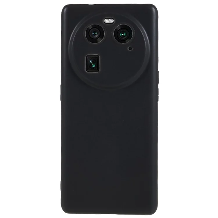 Для Oppo Find X6 глянцевый чехол для телефона Противоударный защитный чехол TPU для телефона - Черный