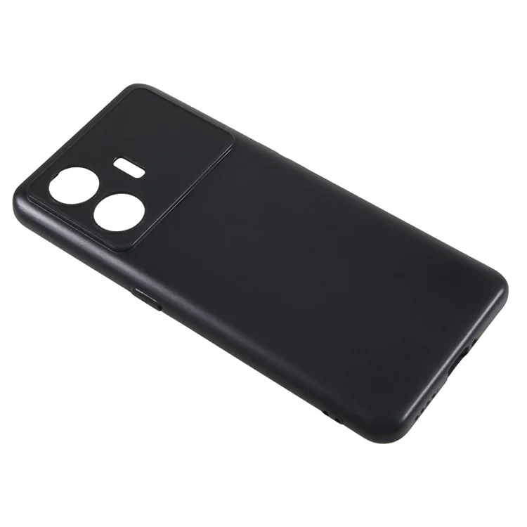 Pour Realme GT Neo5 SE 5G Glossy Soft TPU Phone Cover Anti-drop Back Case - Noir
