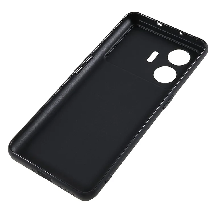 Pour Realme GT Neo5 SE 5G Glossy Soft TPU Phone Cover Anti-drop Back Case - Noir
