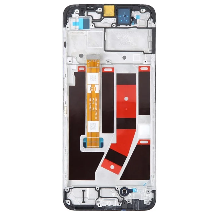Für Oppo A57 4G / A57s 4G / A77 4G Grad B LCD-Bildschirm und Digitizer-Baugruppe + Rahmen Ersatzteil (ohne Logo)