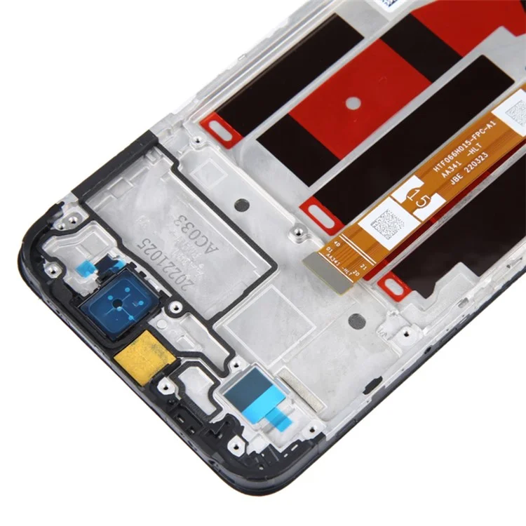 Für Oppo A57 4G / A57s 4G / A77 4G Grad B LCD-Bildschirm und Digitizer-Baugruppe + Rahmen Ersatzteil (ohne Logo)