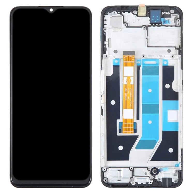 Für Oppo A58 5G / A78 5G OEM Grad S LCD-Bildschirm und Digitizer-Baugruppe + Rahmenteil (ohne Logo)