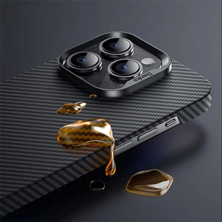 BENKS Funda magnética para iPhone 14 Pro, cubierta de teléfono a prueba de golpes de fibra de aramida Kevlar 600D mate