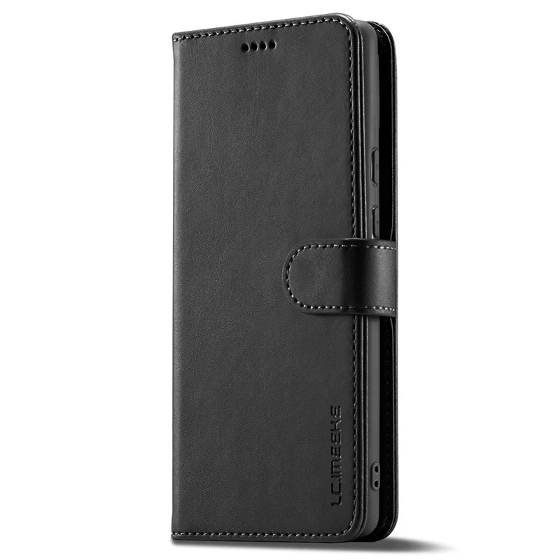LC.IMEEKE For Google Pixel 8 PU Leather Folio Case Stand Wallet Calf Texture Phone Cover - Black